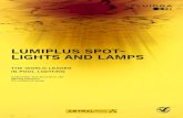 LUMIPLUS SPOT LIGHTS AND LAMPS · 2018. 7. 13. · LumiPlus Design spotlights are set at an angle of 14º to better light ... halogen lamps as they save over 90% in power consumption