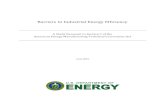 Barriers to Industrial Energy Efficiency · 2015. 6. 22. · the industrial sector has shown significant progress in energy efficiency, studies suggest that the industry can move