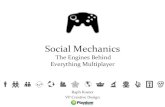 Social mechanics - Raph's Website – Raph Koster's ... · GDCO 2010: Raph Koster, Social Mechanics: the Engines behind Everything Multiplayer 32 A hypothetical arcade game The player