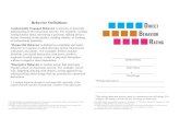 dbr booklet standard behaviors v2.0€¦ · Directions for Direct Behavior Rating (DBR) 1. Determine the behaviors of interest that you will be observing (academically engaged, respectful,