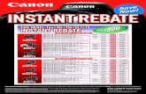 INSTANT REBATE $400 - Canon Globaldownloads.canon.com/nw/pdfs/promotions/cameras/eos...Connect Station CS100 EOS Rebel SL1 EF-S 18–55mm IS STM Lens Kit White EF-S 55–250mm f/4–5.6