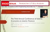 The Third Annual Conference of Islamic Economics & Islamic … · 2016. 10. 30. · Conference Topics: -Islamic Home Financing in Canada-Islamic Banking & Islamic Bonds (Sukuk)-Islamic