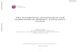 The foundations of numerical and mathematical abilities: A … · 2012. 4. 8. · presses, slightly less often with either 4 or 6 presses and even less frequently with 2 or 8 presses
