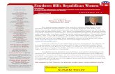Southern Hills Republican Women · 2020. 7. 28. · including “Millionaire Republican” and a professional sports handicapper and odds maker who has been dubbed by the national