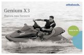 Genium X3 - Ottobock · 2020. 4. 29. · Genium X3 | Ottobock 11 Genium X3 Optimised Physiological Gait (OPG) 1 PreFlex Physiological 4° preflexion of the knee joint upon heel strike.