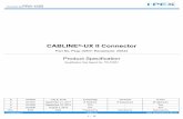 CABLINE -UX II Connector · 2020. 8. 11. · CABLINE®-UX II Connector Product Specification Document No. PRS-1555 6 / 13 Confidential C 4.2.機械的性能／Mechanical Performance