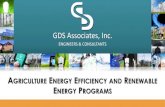 GDS Associates, Inc....USDA –REAP (Rural Energy for America) NRCS –EQIP (Environmental Quality Incentive Program) Agriculture Energy Audits Other Types of Financing/Tax Benefits