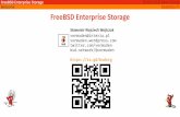 FreeBSD Enterprise Storage Polish BSD User Group Welcome … · 2020. 2. 11. · Common Charasteristics of Enterprise Storage Category that includes services/products designed for