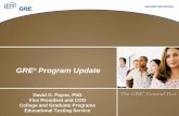 GRE Program Updatestreamlines the entire letter of recommendation process for both applicants and letter writers. •Collect, store and distribute letters of recommendation •Manage