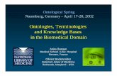 Ontologies, Terminologies and Knowledge Bases in the … · 2002. 4. 19. · Medical Ontology Research (MOR) project (NLM) O. Bodenreider S. Schulz, U. Hahn. Medical knowledge reengineering--converting