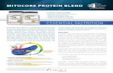 MITOCORE PROTEIN BLEND - Ortho Molecular Products€¦ · Rice protein is a valuable source of branched chain amino acids leucine, isoleucine and valine. These amino acids reduce