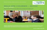EKLA CPD COURSES – 2019/20...year were as diverse as mindfulness, professionalism and speech, language and communication needs. Subsequent optional twilight sessions Subsequent optional