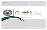 €¦  · Web view2020. 8. 28. · 17. WVAdultEd Instructor Handbook, Section 3, 2020-2021. 3. WVABE Instructor Handbook, Section 3, 2005-06. 4. WVABE Instructor Handbook, Section