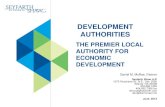 DEVELOPMENT AUTHORITIES - Dan McRae · 2013. 6. 25. · U.S. and Georgia Constitutions Its Governing Law • Specific Laws • Development Authorities Law for “statutory” development