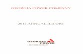 GEORGIA POWER COMPANY · 2017. 12. 8. · MANAGEMENT'S DISCUSSION AND ANALYSIS (continued) Georgia Power Company 2013 Annual Report 6 Wholesale revenues from power sales to non-affiliated