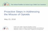 Proactive Steps in Addressing the Misuse of Opioids · 2018. 5. 25. · Establishing a taskforce Providing mentoring programs for youth ... 0 10,000 20,000 30,000 40,000 50,000 60,000
