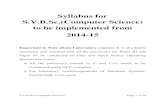 Syllabus for S.Y.B.Sc.(Computer Science) to be implemented ......3 Computer Science Paper III CS-223:Data structures Practicals and C++ Practicals 4 Computer Science Paper IV CS-224:Database