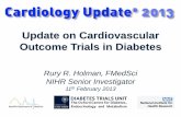 Update on Cardiovascular Outcome Trials in Diabetesassets.escardio.org/assets/Presentations/OTHER2013... · CV death, MI, stroke or UA 14500 SAVOR (TIMI-53) Placebo Saxagliptin T2DM
