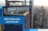 BBVA Bancomer 2Q18 Results · 2018. 9. 21. · 2Q18 Results / 2 Disclaimer “Thisdocument has been drafted for information purposes and for the use of BBVA Bancomer, S.A., Institución