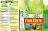 DIRECTIONS: UBS #6114a 4 appliednutrition Supplement Facts · Green Tea Triple Fat Burner assists your weight loss efforts with: • Fat Burning*: 300 mg EGCG per serving • Energy