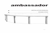 ambassador - Leslie's Pool Suppliescdn.lesliespool.com/wpdf/Ambassador-RoundInstallationManual.pdf · Periodically check your pool and ladder components for damage and wear. Be sure