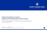 Pharmacovigilance Impact Update and Collaboration with …...Update and Collaboration with Industry 9th Industry Stakeholder Platform on the Operation of EU pharmacovigilance Legislation