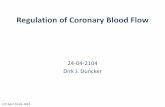 Regulation of Coronary Blood Flow · 2015. 2. 4. · Regulation of Coronary Blood Flow •Introduction •Control of Coronary Resistance Vessels •Autoregulation: Pressure Flow Relation
