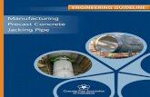 Manufacturing Precast Concrete Jacking Pipe · Each concrete jacking pipe shall be marked in accordance with Clause 1.5.1 of AS/NZS 4058, with the following addition: For concrete