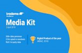 Media Kit - Trade Me Audience · Media Kit April 2019 200+ data personas 2.5m opted in members Rich 1st-party data Digital Product of the year IABNZ, 2018. Kiwis trust us. In fact,