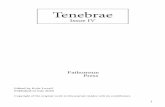 Tenebrae · 2020. 2. 4. · Omens act not only to direct movement in the poem, but also to provide hinges within movement. They become an expression and explanation of time being