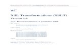XSL Transformations (XSLT) Version 1renderx/portal/Tests/xmlspec/xslt.pdfXSLT-defined elements are distinguished by belonging to a specific XML namespace (see § 2.1 – XSLT Namespace