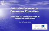 Joint Conference on Consumer Education - OECD•Game of the water –Simulation game of the water cycle •Each participant is one cycle element. •It is easy to see what happens