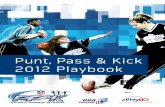 Punt, Pass & Kick 2012 Playbook - West Sacramento · 2012. 8. 15. · Punt, Pass & Kick — 2012 Playbook — NFLPPK.com 4 Competition Rules Eligibility: 1. The competition is open