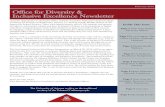 Office for Diversity & Inclusive Excellence Newsletter · 2020. 1. 7. · Office for Diversity & Inclusive Excellence Newsletter Inside This Issue Page 1 Note from Senior Diversity