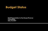 Staff Presentation to the House Finance Committee May 18, 2017webserver.rilin.state.ri.us/housefinance/bnp/2017... · Staff Presentation to the House Finance Committee May 18, 2017
