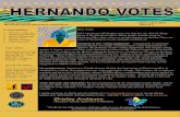 Hernando Votes Qtr... · 2015. 4. 2. · 1 Hernando Votes January—March 2014 Volume 1 Shirley Anderson Hernando County Supervisor of Elections Main Office: HC Government Center