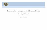 President’s Management Advisory Board · 2011. 6. 17. · Symantec’s IT Vendor Management Office Challenge • Inconsistent vendor performance management due to multiple IT project
