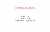 Rajmohan RajaramanMultihop ad hoc networks oMAC and routing protocols oPower control and topology control oCapacity of ad hoc networks Sensor networks oInfrastructure, MAC, and routing