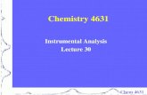 Instrumental Analysis Lecture 30 - UNT Chemistrytgolden/courses/Lecture 30 HP… · HPLC Instrumentation Solvent Delivery Systems - Mobile phase reservoirs Typically glass The solvent