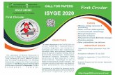 dépliant ISYGE 2020 11 · rd ISYGE CALL FOR PAPERS The Laboratory of Mineral Resources & Environment (LRME) at Faculty of Sciences of Tunis, University of Tunis EL MANAR Tunisia