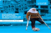 CHILDREN WITH DISABILITIES IN SITUATIONS OF ARMED … · children with disabilities, including in situations of armed conflict, and progress is being made. Efforts by a broad range
