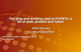 The long and winding road to FinFETs: a bit of past, present and … · 2017. 6. 9. · FinFETs with sloping sidewalls have benefits: – Are more sturdy mechanically thus less vulnerable