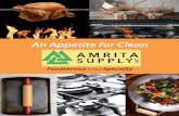 An Appetite for Clean - Amrita Supply...slime, hair and organic matter. Non-acid, non-caustic and contains no chlorinated solvents. Lessens need for expensive service calls to unclog