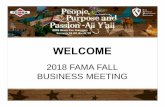 2018 Fall Meeting Presentation File - September 26 and 27 · Andrew Lingel Director-at-Large Marketing & Trade Shows Mike Moore Director-at-Large Statistics. 2018 ... Tom Leckband