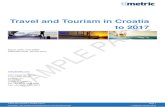 Travel and Tourism in Croatia to 2017 - MarketResearchThis product is licensed and is not to be photocopied Published: January 2014 Travel and Tourism in Croatia to 2017 Report Code:
