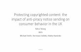 Piracy in the field - ... Protecting copyrighted content: the impact of anti-piracy notice sending on