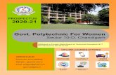 New Govt. Polytechnic For Womengpwchd.edu.in/wp-content/uploads/2020/08/final... · 2020. 8. 9. · 1 PROSPECTUS Year 2020-2021 Govt. Polytechnic For Women, Sector 10-D, Chandigarh