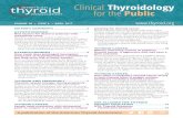 VOLUME 10 ISSUE 4 APRIL 2017 - American Thyroid Association · myxedema coma Myxedema coma is a rare medical condition that is the extreme manifestation of severe hypothyroidism.