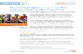Nutrition programming in conflict settings: South Sudan case study Sudan Case... · 2015. 10. 22. · Within this framework World Vision uses the community-based management of acute