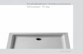 Lightweight Shower Tray Installation Guide · to the edges of the shower tray A against all wall contact points. This is especially important on any edges of the tray that have been